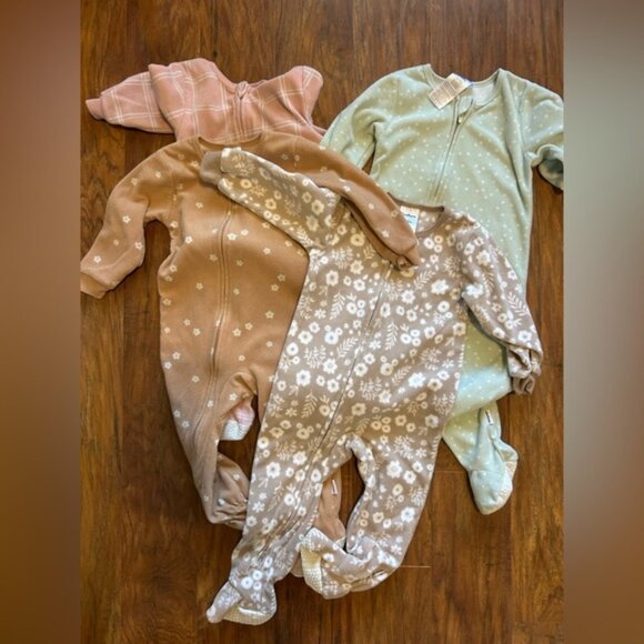 Gerber Baby 18 Months Onesie Set of Four  Earth Tones - Picture 1 of 9
